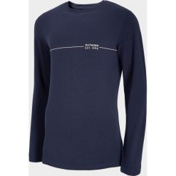 Longsleeve męski TSML600 - granat - Outhorn. Koszulki męskie Outhorn, m, bez wzorów, bez kołnierzyka, z długim rękawem, długie. Za 49,99 zł.
