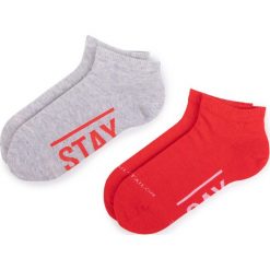 Zestaw 2 par niskich skarpet damskich TOM TAILOR - 97118 Poppy Red 409. Szare skarpetki damskie marki Tom Tailor, bez wzorów, z elastanu. Za 29,00 zł.