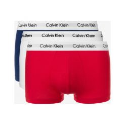 Calvin Klein 3-pack Bokserki Niebieski Czerwony Biały. Czerwone bokserki męskie Calvin Klein, bez wzorów, z elastanu. Za 188,95 zł.