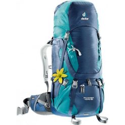 Plecaki damskie: Deuter Plecak turystyczny damski Aircontact 40 + 10 SL Midnight/Petrol (3320016-33510)