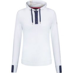 Bluza EA7 EMPORIO ARMANI Biały. Białe bluzy damskie z nadrukiem marki EA7 Emporio Armani, z dzianiny, z kapturem. Za 413,00 zł.