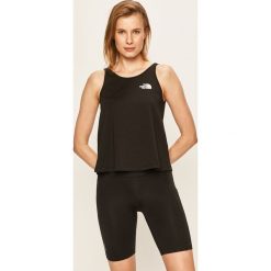 The North Face - Top. Czarne topy damskie The North Face, s, z nadrukiem, z bawełny, bez rękawów. W wyprzedaży za 79,90 zł.