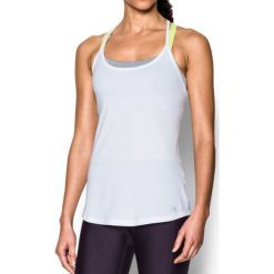 Under Armour Koszulka damska Fly By Racerback Tank biała r. XS (1293483-100). Białe topy sportowe damskie marki Under Armour, xs. Za 100,58 zł.