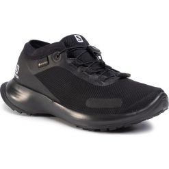 Buty SALOMON - Sense Feel Gtx W GORE-TEX 409666 21 W0 Black/Black/Black. Czarne buty sportowe damskie Salomon, bez wzorów, z tworzywa sztucznego, sportowe, do biegania, gore-tex. W wyprzedaży za 309,00 zł.