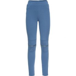 Legginsy z zamkiem bonprix niebieski dżins. Niebieskie jegginsy damskie bonprix. Za 89,99 zł.