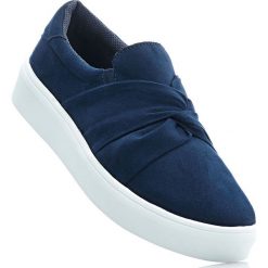 Sneakersy bonprix ciemnoniebieski. Niebieskie buty sportowe damskie marki bonprix. Za 99,99 zł.