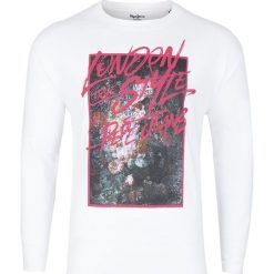 T-shirt Pepe Jeans. Białe t-shirty męskie Pepe Jeans, na lato, m, bez wzorów, z jeansu, bez kołnierzyka. Za 99,00 zł.