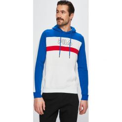Fila - Bluza. Białe bluzy męskie Fila, m, bez wzorów, z bawełny, z kapturem, bez rękawów, z kapturem. W wyprzedaży za 169,90 zł.