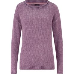 Sweter z szenili bonprix matowy lawendowy. Fioletowe swetry damskie bonprix, bez wzorów, bez rękawów, bez kaptura. Za 69,99 zł.
