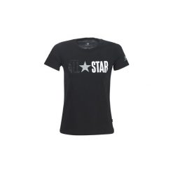 T-shirty z krótkim rękawem Converse ALL STAR REMIX. Czarne t-shirty damskie Converse, s, bez wzorów, retro, bez kołnierzyka. Za 98,10 zł.
