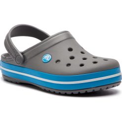 Klapki CROCS - Crocband 11016 Charcoal/Ocean 1. Szare klapki damskie Crocs, bez wzorów, z tworzywa sztucznego, bez obcasa. Za 199,00 zł.