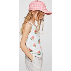Mango Kids - Top dziecięcy Tankg 104-164 cm. Szare bluzki dziewczęce marki Mango Kids, z bawełny, z okrągłym kołnierzem. Za 29,90 zł.