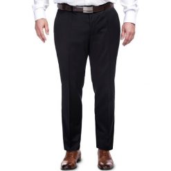 Spodnie LEONARDO GDCS900066. Czarne spodnie męskie Giacomo Conti, m, bez wzorów, z wełny, eleganckie. Za 599,00 zł.