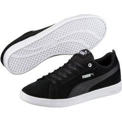 Puma Damskie Buty Smash Wns v2 Sd Black Black 37. Czarne buty sportowe damskie Puma, bez wzorów, z zamszu, klasyczne. W wyprzedaży za 199,00 zł.