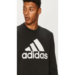Adidas Performance - Bluza. Czarne bluzy męskie adidas Performance, s, z nadrukiem, z bawełny, z okrągłym kołnierzem, bez rękawów, bez kaptura. Za 199,90 zł.