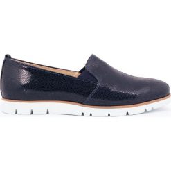 Półbuty - skóra naturalna - model 252 - kolor granatowy łapki. Niebieskie półbuty damskie Zapato, bez wzorów, ze skóry, bez obcasa, bez zapięcia. W wyprzedaży za 173,40 zł.