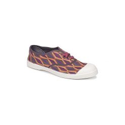 Buty Bensimon TENNIS LOSANGES. Fioletowe trampki i tenisówki damskie Bensimon, bez wzorów, bez zapięcia. Za 143,20 zł.