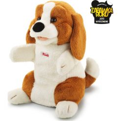 Przytulanki i maskotki: Trudi – Pluszowa pacynka na rękę przytulanka piesek Beagle 29928- zabawa w teatrzyk
