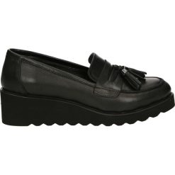 Mokasyny - 40883 BLACK. Czarne mokasyny damskie marki Venezia, ze skóry. Za 299,00 zł.