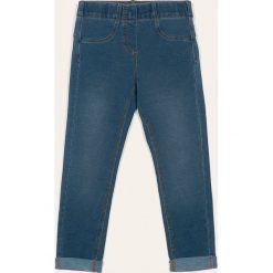 Blukids - Legginsy dziecięce 98-134 cm. Niebieskie spodnie dziewczęce Blukids, bez wzorów, z elastanu. Za 39,90 zł.