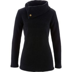 Sweter bonprix czarny. Czarne golfy damskie marki bonprix, z materiału. Za 74,99 zł.