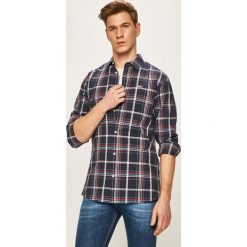 Tommy Jeans - Koszula. Czerwone koszule męskie Tommy Jeans, xl, bez wzorów, z bawełny, klasyczne, z klasycznym kołnierzykiem, z długim rękawem. Za 359,90 zł.