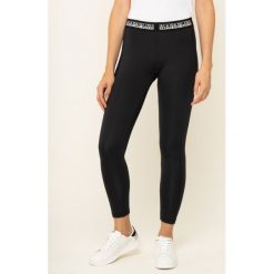 Legginsy Napapijri Moeh N0YJAG. Czarne spodnie damskie Napapijri, xs, z elastanu. W wyprzedaży za 179,00 zł.