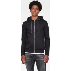 G-Star Raw - Bluza. Czarne bluzy męskie m, z nadrukiem, z elastanu, retro, z okrągłym kołnierzem. Za 469,90 zł.