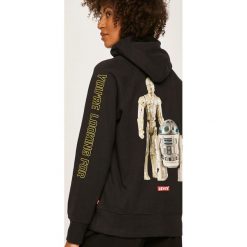 Levi's - Bluza x Star Wars. Czarne bluzy damskie Levi's®, s, z nadrukiem, z bawełny, bez rękawów, z kapturem. W wyprzedaży za 219,90 zł.