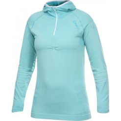 Bluzy rozpinane damskie: Craft Bluza damska CK Hood turkusowa r. M (1901670-2334)