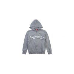 Bluza rozpinana dziewczęca z kieszeniami, z kapturem, rozpinana. Szare bluzy dziewczęce rozpinane TXM, z kapturem. Za 29,99 zł.