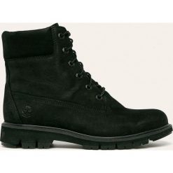 Timberland - Workery skórzane Lucia Way. Czarne workery damskie Timberland, ze skóry, z okrągłym noskiem, na sznurówki. W wyprzedaży za 649,90 zł.