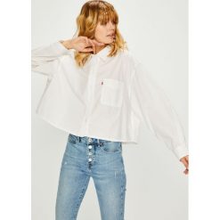 Levi's - Koszula. Białe bluzki damskie Levi's®, s, bez wzorów, z bawełny, klasyczne, z klasycznym kołnierzykiem, z długim rękawem. W wyprzedaży za 129,90 zł.