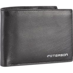 Portfele męskie: Duży Portfel Męski PETERSON – 347/W-04-01-01 Czarny