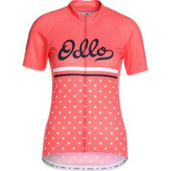 ODLO STANDUP COLLAR FULL ZIP FUJIN PRINT Tshirt z nadrukiem dubarry/retro. Czerwone t-shirty damskie Odlo, xs, z nadrukiem, z materiału. Za 299,00 zł.
