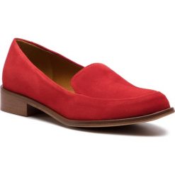 Lordsy SOLO FEMME - 96640-05-G13/000-03-00 Czerwony. Czerwone półbuty damskie Solo Femme, ze skóry, bez obcasa, na płaskiej podeszwie. W wyprzedaży za 239,00 zł.