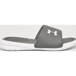 Under Armour - Klapki. Szare kapcie męskie marki Under Armour, z gumy. Za 119,90 zł.