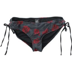 Stroje dwuczęściowe damskie: Hell Bunny Bug and Roses Bikini Top Bikini czarny