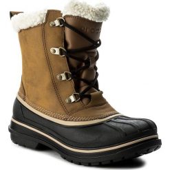 Buty zimowe męskie: Śniegowce CROCS - Allcast II Boot M 203394 Wheat/Black