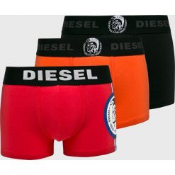 Diesel - Bokserki (3 pack). Czerwone bokserki męskie Diesel, bez wzorów, z elastanu. Za 219,90 zł.
