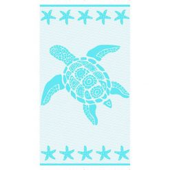 Kąpielówki męskie: Fouta „Pompano” w kolorze turkusowym – 160 x 90 cm