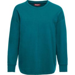 Luźniejsza bluza z miękkiego materiału bonprix kobaltowo-turkusowy. Niebieskie bluzy damskie bonprix. Za 74,99 zł.