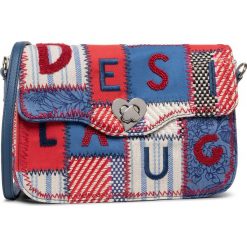 Torebka DESIGUAL - 20SAXAA7 5074. Niebieskie listonoszki damskie Desigual, z aplikacjami, ze skóry ekologicznej, zdobione, bez dodatków. W wyprzedaży za 239,00 zł.