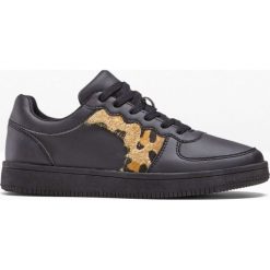 Sneakersy bonprix czarny - leo. Czarne sneakersy damskie bonprix. Za 99,99 zł.