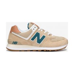 New Balance 574 Tenisówki Brązowy Beżowy. Pomarańczowe trampki męskie New Balance, bez wzorów, ze skóry, bez zapięcia. Za 464,95 zł.