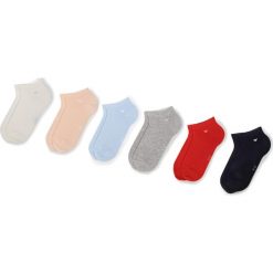 Zestaw 6 par niskich skarpet damskich TOM TAILOR - 9496 Col/Poppy Red 409. Szare skarpetki damskie Tom Tailor, bez wzorów, z elastanu. Za 59,00 zł.
