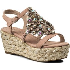 Espadryle ALMA EN PENA - V18413 Suede Pink. Różowe espadryle damskie marki Alma en Pena, ze skóry, na obcasie. W wyprzedaży za 269,00 zł.
