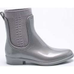 Tommy Hilfiger - Kalosze. Szare kalosze damskie marki TOMMY HILFIGER, z gumy. W wyprzedaży za 239,90 zł.