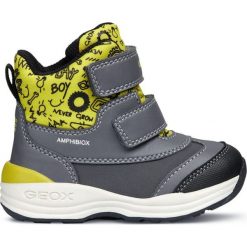 Geox buty zimowe za kostkę chłopięce New Gulp 20 szare. Szare buty chłopięce zimowe Geox, za kostkę, bez zapięcia. Za 329,00 zł.