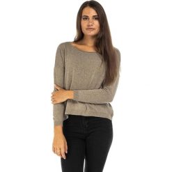 Swetry damskie: Sweter w kolorze szarobrązowym
